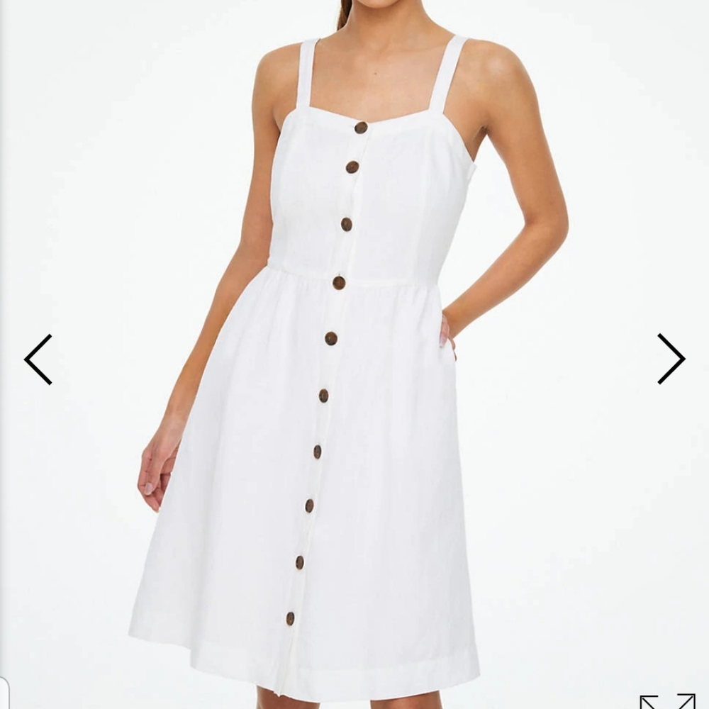 Button down sweetheart neckline flare dress